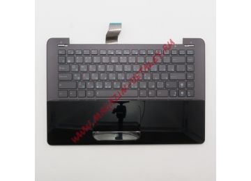 Клавиатура (топ-панель) для ноутбука Asus UX30, UX30S черная с черным топкейсом