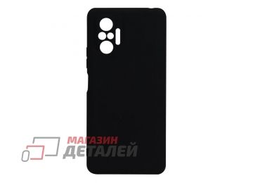 Силиконовый чехол "LP" для Xiaomi Redmi Note 10 Pro TPU черный непрозрачный