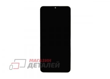 Дисплей (экран) в сборе с тачскрином для Realme C53 (RMX3760) черный с рамкой (Premium LCD)