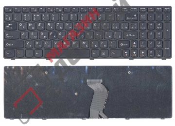 Клавиатура для ноутбука Lenovo IdeaPad G500 G505 G510 черная с черной рамкой тип 2