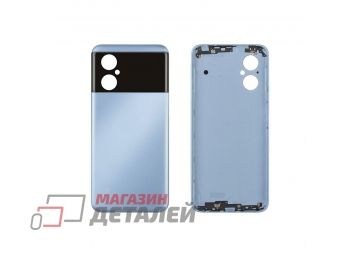 Задняя крышка для Xiaomi Poco M4 5G (22041219PG) голубой