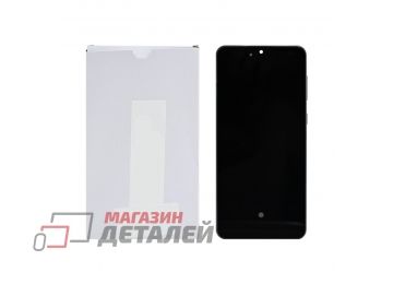 Дисплей (экран) в сборе с тачскрином для Samsung Galaxy A33 5G SM-A336B черный с рамкой Super AMOLED (Premium SC LCD)