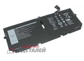 Аккумулятор 2XXFW для ноутбука Dell XPS 13 9300 7.6V 6500mAh черный Premium