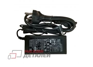 Блок питания (сетевой адаптер) для монитора LG 19V 2.53A 48W 6.5x4.4 мм черный, с сетевым кабелем (Premium)