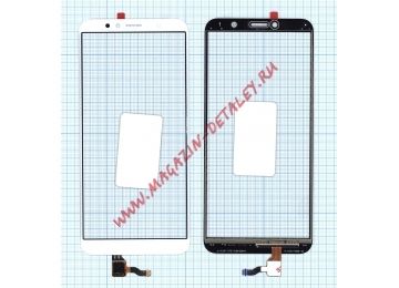 Сенсорное стекло (тачскрин) для Huawei Honor 7A Pro Y6 2018 белое