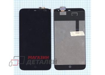 Дисплей (экран) в сборе с тачскрином для Meizu MX3 черный