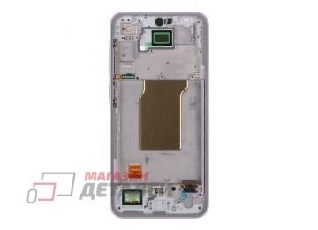 Дисплей (экран) в сборе с тачскрином для Samsung Galaxy A35 5G SM-A356E лавандовый с рамкой (Premium LCD)