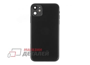 Корпус для iPhone 11 в сборе со шлейфами (черный) Premium