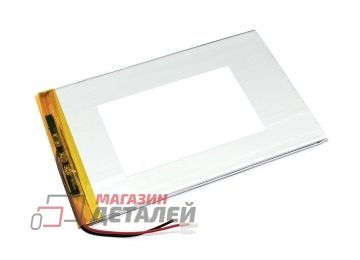 Аккумулятор универсальный 3x90x140 мм 3.8V 6000mAh Li-Pol (2 Pin)