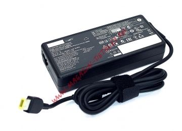 Блок питания (сетевой адаптер) для ноутбуков Lenovo 19.5V 6.7A 130W прямоугольный черный, с сетевым кабелем