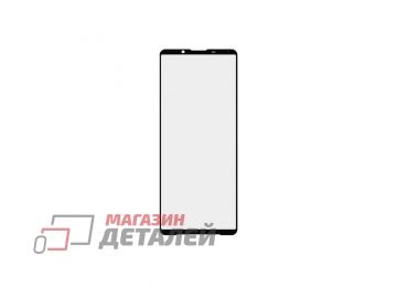 Стекло + OCA пленка для переклейки Sony Xperia 1 III (черное)