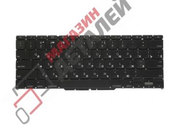 Клавиатура для ноутбука Apple MacBook A1370 черная без подсветки, плоский ENTER
