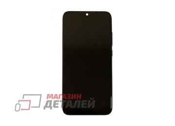 Дисплей (экран) в сборе с тачскрином для Xiaomi Redmi Note 7, Redmi Note 7S черный с рамкой (Premium LCD)