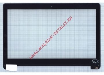 Сенсорное стекло (тачскрин) для Asus TP500 черное c рамкой