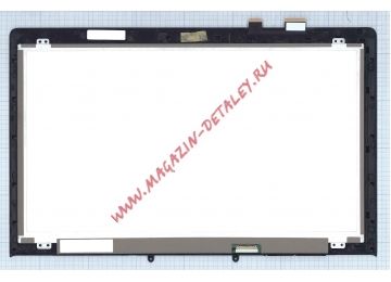 Экран в сборе (матрица + тачскрин) для Asus N550 Q550 Q501 черный с рамкой
