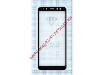 Защитное стекло для Samsung Galaxy A8 2018 черное