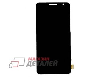 Дисплей (экран) в сборе с тачскрином для Alcatel 1A (2020) черный