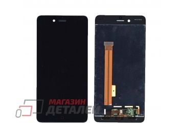 Дисплей (экран) в сборе с тачскрином для ZTE Nubia Z17 mini черный