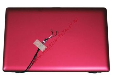Матрица для Asus VivoBook X202LA розовая крышка в сборе