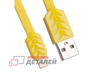 USB Дата-кабель REMAX Fishbone для Apple 8 pin желтый