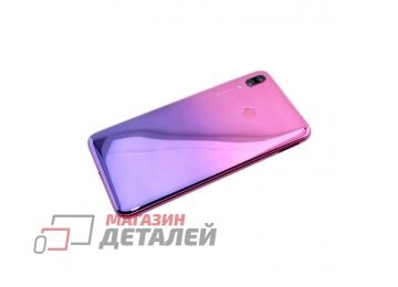 Задняя крышка аккумулятора для Huawei Y7 2019 фиолетовая Premium