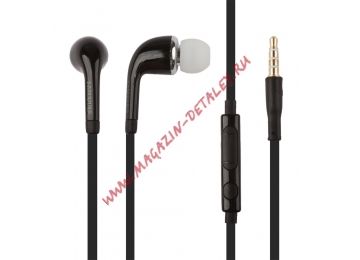 Гарнитура для Samsung Galaxy S4, J5 и совместимые 3.5 мм. J5 черная, коробка