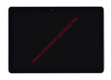 Дисплей (экран) в сборе с тачскрином для планшета Lenovo ideapad Miix 300 черный с рамкой