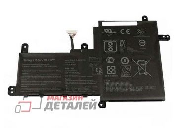 Аккумулятор B31N1729 для ноутбука Asus VivoBook S15 S530 11.52V 3553mAh черный Premium