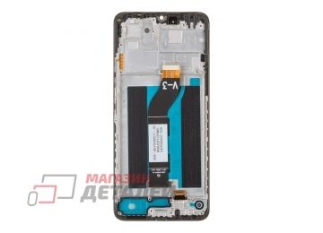 Дисплей (экран) в сборе с тачскрином для Xiaomi Redmi 13C 4G (23100RN82L) черный с рамкой (Premium LCD)