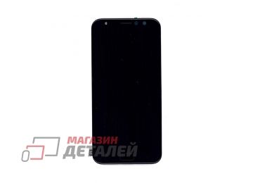 Дисплей (экран) в сборе с тачскрином для Asus ZenFone 4 Selfie Pro черный с рамкой