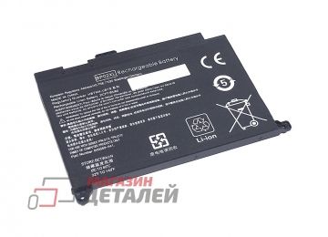 Аккумулятор OEM (совместимый с BP02XL, HSTNN-LB7H) для ноутбука HP 15-AU 7.7V 4400mAh черный