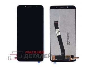 Дисплей (экран) в сборе с тачскрином для Xiaomi Redmi 7A черный
