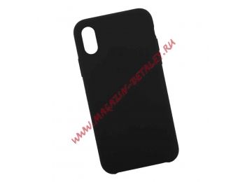 Силиконовый чехол для iPhone X "Silicon Case" (черный)