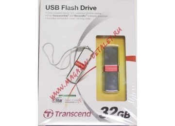 USB Flash накопитель (флешка) 32Гб TRANSCEND Jetflash V85 TS32GJFV85 металл