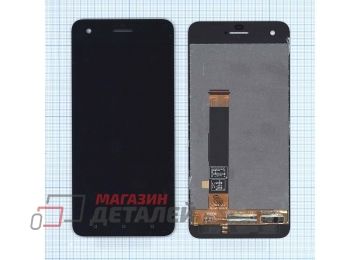 Дисплей (экран) в сборе с тачскрином для HTC Desire 10 Pro черный