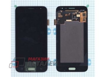Дисплей (экран) в сборе с тачскрином для Samsung Galaxy J3 (2016) SM-J320F черный (OLED)