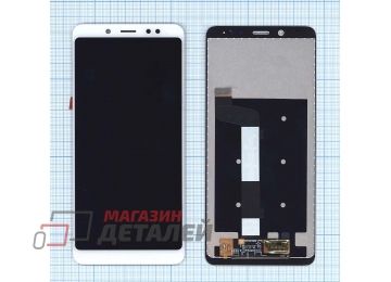 Дисплей (экран) в сборе с тачскрином для Xiaomi Redmi Note 5, Redmi Note 5 Pro белый