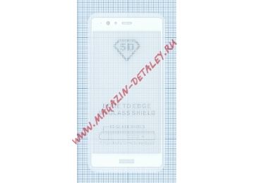 Защитное стекло с полным покрытием дисплея для Huawei P9 Plus белое