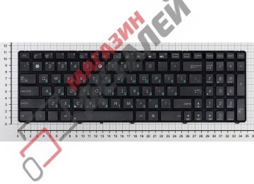 Клавиатура для ноутбука Asus K50 K60 K70 черная с рамкой без подсветки