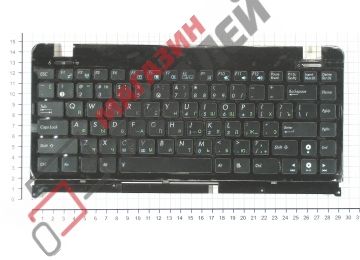 Клавиатура для ноутбука Asus EEE PC 1215 черная с частью топкейса