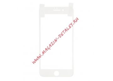 Защитная акриловая 3D пленка LP для Apple iPhone 7 Plus с белой рамкой, прозрачная