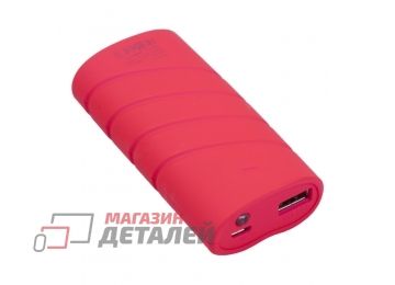 Универсальный внешний аккумулятор E-Element 5000 мАч розовый, тубус