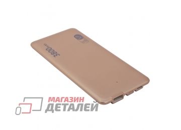 Универсальный внешний аккумулятор THINMAX Power Bank 6 мм. 3800 mAh Li-Pol золотой