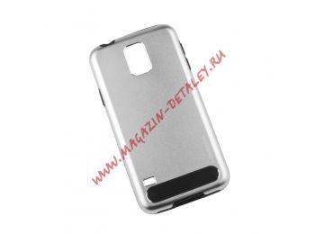 Защитная крышка Motomo для Samsung Galaxy S5 аллюминий, серебряная