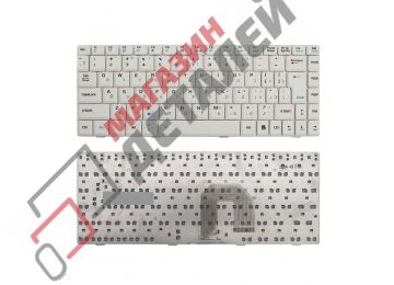 Клавиатура для ноутбука Asus U3 F9 F6 белая