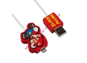 USB Дата-кабель Mario Bros для Apple 8 pin, коробка