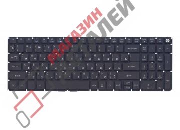 Клавиатура для ноутбука Acer Aspire E5-573 Nitro VN7-572G VN7-592G черная без рамки с подсветкой