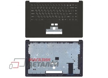 Клавиатура (топ-панель) для ноутбука Haier U1500HD с топкейсом черный