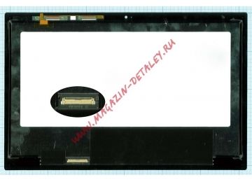 Экран в сборе (матрица + тачскрин) для ноутбука Acer Aspire S7-392 черный