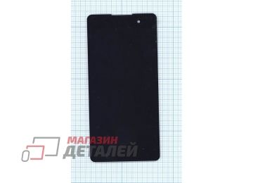 Дисплей (экран) в сборе с тачскрином для Sony Xperia E5 черный (Premium LCD)